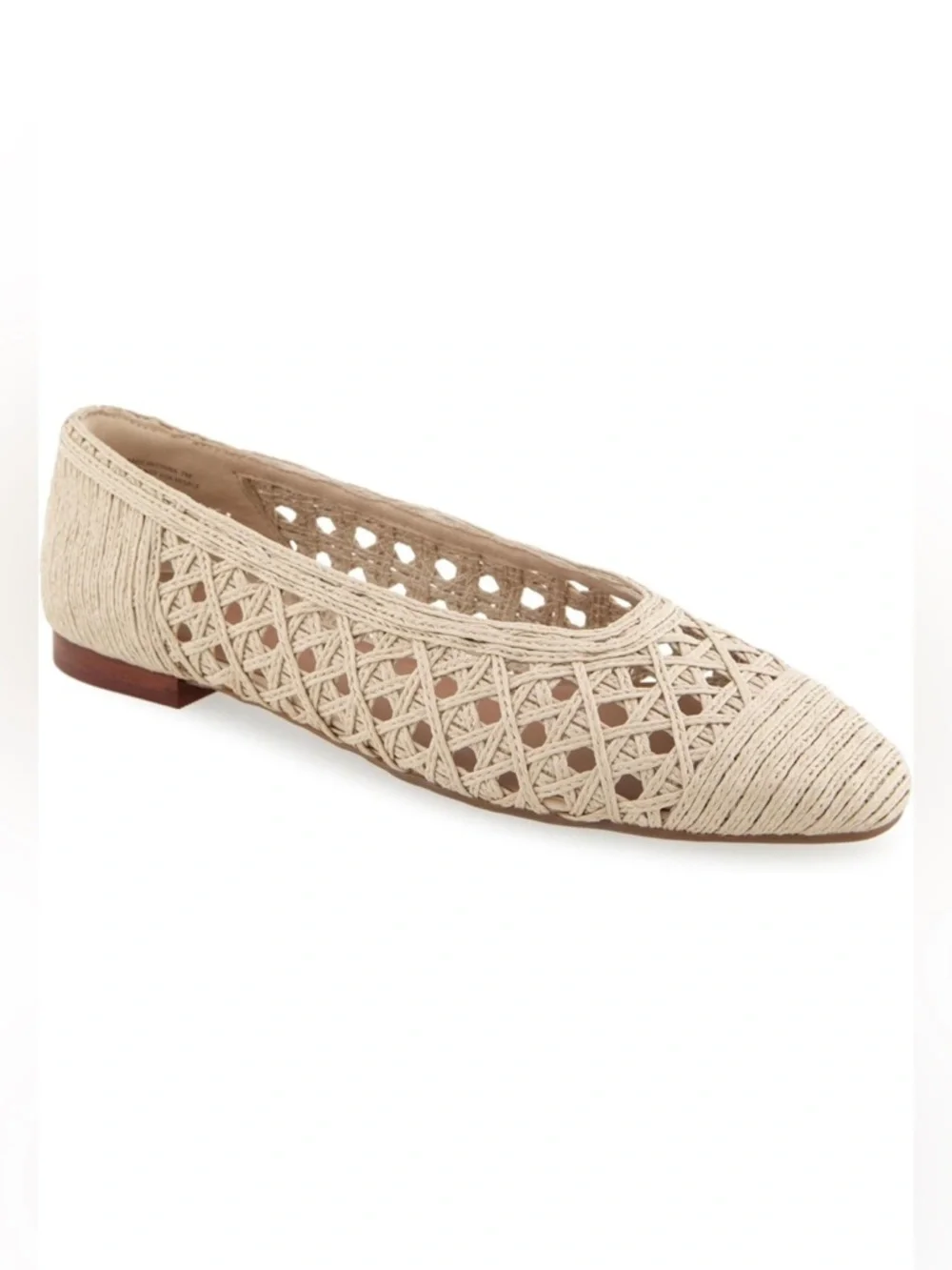 Aerosoles Arno Raffia Ballet Flat Natural Womens size 9 - Picture 3 of 16